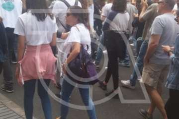 Telde se dejó ver en la protesta contra el macromuelle de Agaete (Foto TA)